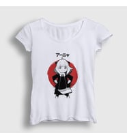 Presmono Kadın Beyaz Anya Forger Anime Spy X Family T-Shirt 316961tt
