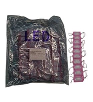 100 Adet 12 Volt 1.2 Watt Dar Açılı Tek Lensli Pembe Led Modül IP65 1 Paket