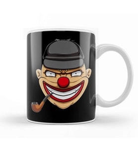 Clown April Fools' Day Kupa Bardak Porselen