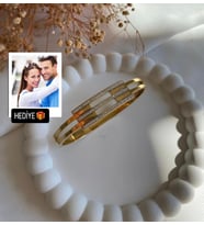 Kaburga model çelik kelepçe bileklik 2 sıra kaburga kelepçe bileklik Kişiselleştirilmiş Fotoğraf Hediyeli & Sevgiliye Anneye Ablaya Arkadaşa Doğum Günü Hediyesi
