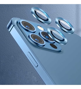 Apple iPhone 13 Pro CL-02 ​​​​Kamera Lens Koruyucu Lüx Cam Koruma (Mavi)