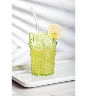 Akrilik Yeşil Tekli Kısa Bardak & Su Meşrubat Kahve Yanı Bardağı 400 Ml ( Cam Değildir )
