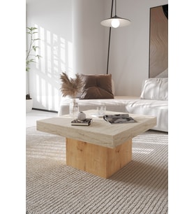 VOLKA Orta Sehpa 72x72 cm İskandinav Stili Küp Sehpa