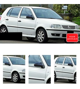 Vw Polo Mk3 6N2 Batman Yarasa Ayna Kapağı Piano Black 1999 2000 2001
