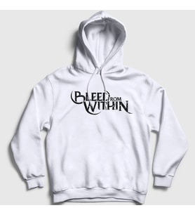 Presmono Unisex Beyaz Logo Bleed From Within Kapüşonlu Sweatshirt 522250tt (Beyaz)