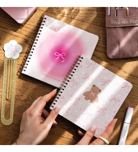 Kapak 2'li Noktalı Not Defter Seti - Ayıcık