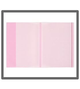 Bigpoint A4 Hazır Defter Kabı 5li Paket Şeffaf Kırmızı - 3 paket (15 adet)