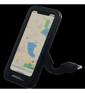 BİSİKLET VE MOTOSİKLET GİDON BAĞLANTILI AYARLI PRATİK TELEFON TUTUCU (Siyah)