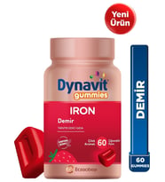 Dynavit Gummies Iron 60 Çiğnenebilir Form - Aile Boyu Kullanım – Demir - Enerji