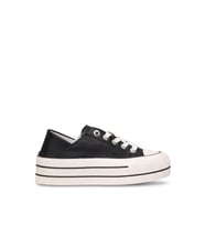 Lufian 121230091 Pamela Kadın Hakiki Deri Klasik Sneaker Siyah