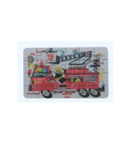 Firefighting Vehicle - İtfaiye Aracı / Small Puzzle 3-7 Yaş 24 Parça (Çok Renkli)