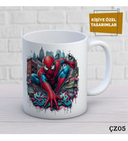 Spider Man Film Karakterli Kişiye Özel Kupa  Bardak.