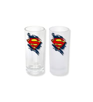 Ghostbastır Design Süperman Buzlu / Buzsuz Seçenekli Rakı Bardağı – 1 Adet Şık Sunum Bardağı 034