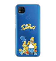 Xiaomi Redmi 9C / 10A Uyumlu Simpsonlar Tasarımlı Şeffaf Telefon Kılıfı