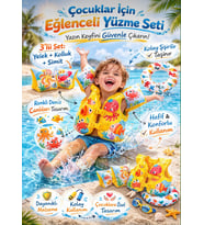 Havuz Ve Deniz Çocuk Yüzme Öğrenme, Deniz Kolluk, Havuz Simit Ve Can Yeleği Çocuk Yüzme Set