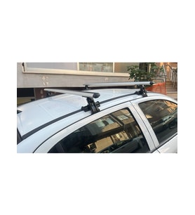 Ford Fiesta (2005-2009) Alüminyum Oluksuz Tip Port Bagaj Tavan Çıtası Ara Atkı Barı Kapıdan Sıkıştırmalı