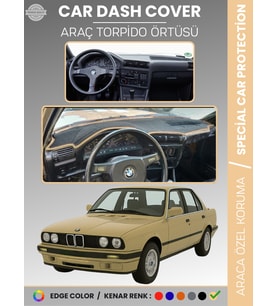 BMW E30 3 SERİSİ (1982-1991) Torpido Örtüsü Ön Göğüs Koruma Torpido Koruma Tam Uyum Çatlamayı Önler