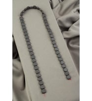 Hematit Doğal Taş Gri Kare Kesim 8x8x3mm Dizi