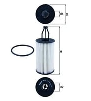 MAHLE OX814D Yag Filtresi A2761800009 A2761840025