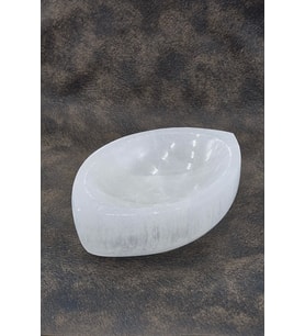Enerji Çanağı Beyaz Selenit Oval Kase 45OV