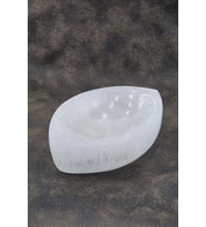 Enerji Çanağı Beyaz Selenit Oval Kase 45OV