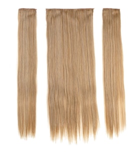 Fiber Sen Düz Yarım Ay + 2 Yan Çıt Çıt / Karamel Platin Röfleli