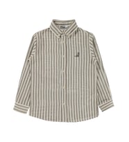 Civil Boys Çizgili Basic 6-9 Yaş Gömlek - Kahve