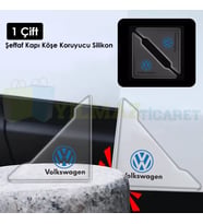 Volkswagen Logo Kapı Kenar Köşe Koruyucu Çarpma Çizilme Önleyici Silikon Şeffaf Damla Etiket 1 Çift