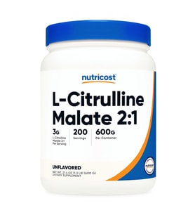 Nutricost L-Citrulline Malate (2:1) Powder (600 Grams). (Renksiz)