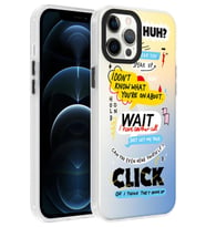 Apple iPhone 12 Pro Max Kılıf Desenli Dragon Sert Kılıf Kelimeler