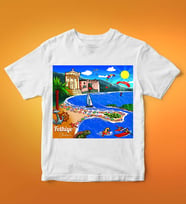 Fethiye Tasarımlı Tişört (Beyaz)