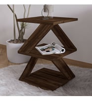 İnarch Dizayn Albeni Z Tasarım 3 Katlı Minimalist Yan Sehpa – 9 Renk Seçeneği – Modern Sehpa