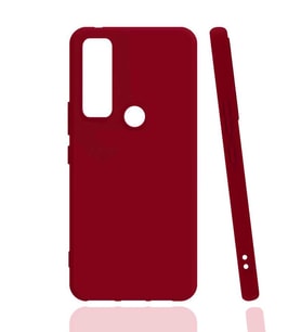 TCL 20 SE Kılıf Zore Biye Silikon Kılıf (Kırmızı)