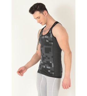 Sporcu Gym Seamless Dikişsiz T-shirt (GRİ MELANJ ) (Grimelanj)
