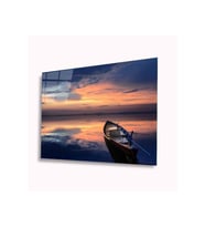 Kayık Cam Tablo 4mm Dayanıklı Temperli Cam (Çok Renkli)