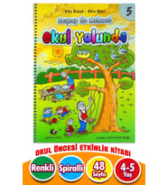 4-6 Yaş Okul Yolunda Eğitici Kitap 5. Sayı (Çok Renkli)