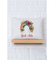 Pia Baby Premium %100 Pamuk İsme Özel Kız Bebek Yastık Kılıfı 35*45 cm 5066-12