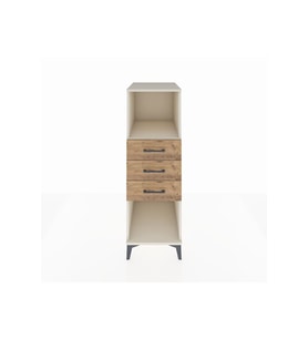 Kronos Dolap Tek Raflı 3 Çekmeceli 44x59x134 Aytaşı-Çam