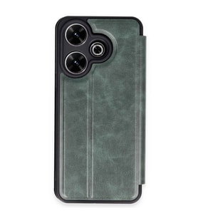 Xiaomi Redmi 13 4g Kılıf Flip Cover - Koyu Yeşil