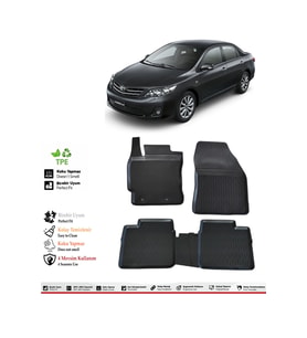 Toyota Corolla 2014 Model 4D Havuzlu Paspas