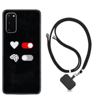 Samsung A02S A03S A10 A12 A13 A21S A22 Kılıf Boyun Askılı Silikon Love Brain 1722
