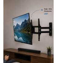 Lcd Led Tv Duvar Atı Çift Kollu Hareketli Askı Sistemi
