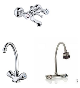 ARÇE Klasik Çevirmeli Banyo + Kuğu Evye Ve Spiralli Lavabo Bataryası