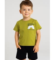 Erkek Bebek Çocuk Keep On Wheels Yazılı T-shirt