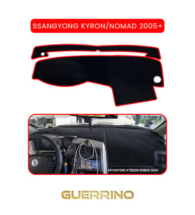 SSANGYONG Kyron / Nomad (2005+) ;TORPİDO KORUMA HALISI KIRMIZI KENAR