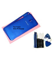 Samsung Galaxy J6 Plus FULL KASA Arka Pil Batarya Kapağı (TAMİR SETİ) MAVİ