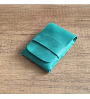 Sumerian Minimalist Deri Kartlık Yeşil (Anahtarlık Hediye )