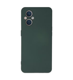 Oppo Reno 7 Lite Kılıf Nano İçi Kadife Silikon - Koyu Yeşil
