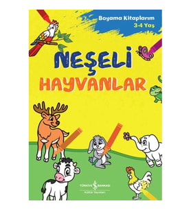 Neşeli Hayvanlar - Boyama Kitaplarım 3-4 Yaş