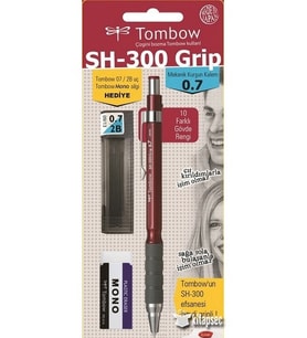 TOMBOW SH-300 GRİP 0.7 VERSATİL OKUL SETİ BORDO ÜCRETSİZ KARGO